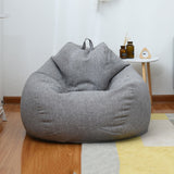Large Small Lazy BeanBag Sofas Cover Chairs without Filler Linen Cloth Lounger Seat Bean Bag Pouf Puff Couch Tatami Living Room