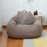 Large Small Lazy BeanBag Sofas Cover Chairs without Filler Linen Cloth Lounger Seat Bean Bag Pouf Puff Couch Tatami Living Room