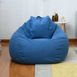 Large Small Lazy BeanBag Sofas Cover Chairs without Filler Linen Cloth Lounger Seat Bean Bag Pouf Puff Couch Tatami Living Room