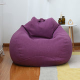 Large Small Lazy BeanBag Sofas Cover Chairs without Filler Linen Cloth Lounger Seat Bean Bag Pouf Puff Couch Tatami Living Room