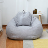 Large Small Lazy BeanBag Sofas Cover Chairs without Filler Linen Cloth Lounger Seat Bean Bag Pouf Puff Couch Tatami Living Room
