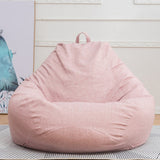 Large Small Lazy BeanBag Sofas Cover Chairs without Filler Linen Cloth Lounger Seat Bean Bag Pouf Puff Couch Tatami Living Room