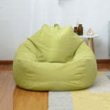 Large Small Lazy BeanBag Sofas Cover Chairs without Filler Linen Cloth Lounger Seat Bean Bag Pouf Puff Couch Tatami Living Room